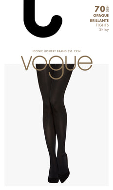 Vogue Opaque Brillante 70den Sukkahousut, Musta